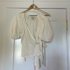 Summer blouse, tie waist